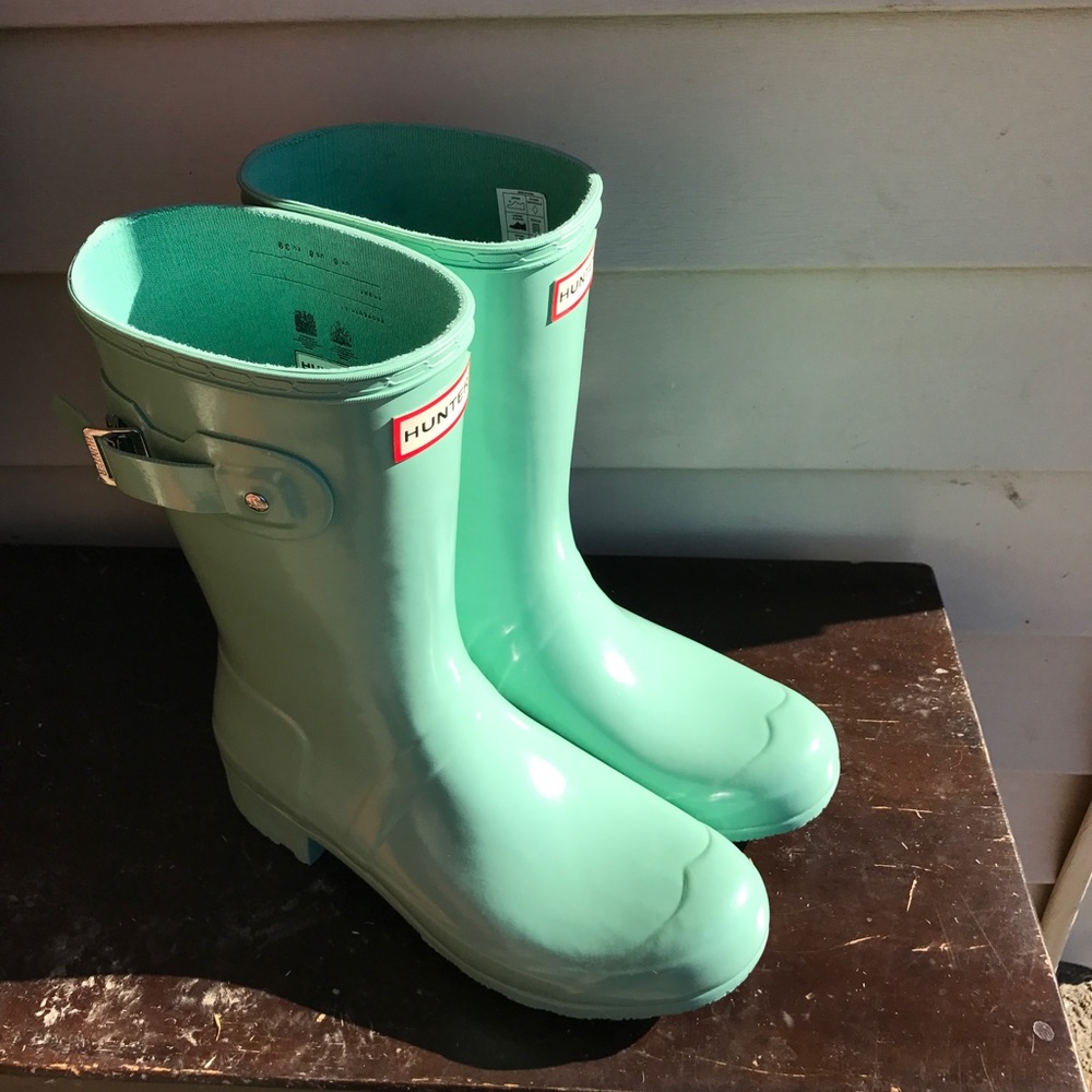 Hunter Boots light turquoise